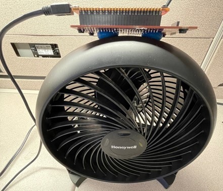 AVR DA Controller based Fan State Condition Monitoring Project